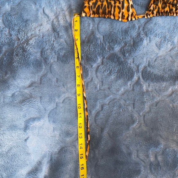 VINTAGE RARE LEOPARD PRINT STRING BIKINI PORT-CROS PARIS Made in France UK SZ 42 - Picture 10 of 11